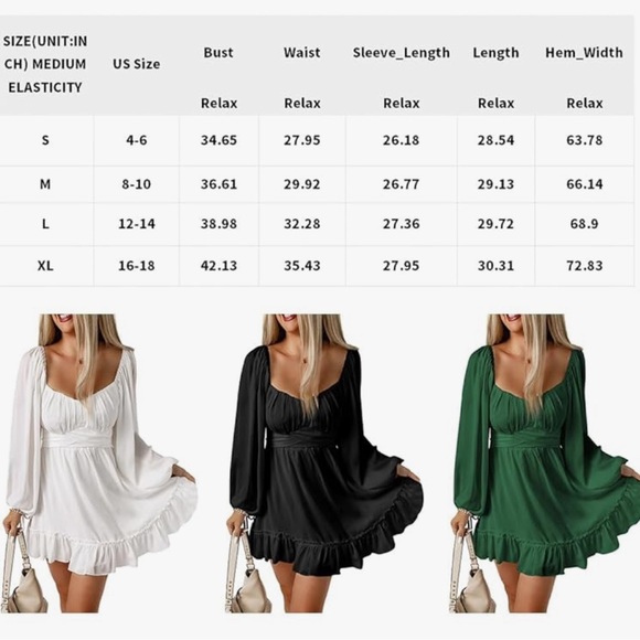 ✨ NW White Sweetheart Dress ✨ - Picture 4 of 4